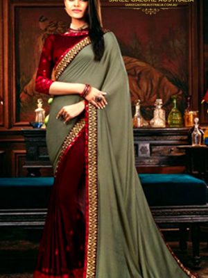 Exclusive Designer Half Half Saree @ Saree Galore Australia