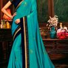 Exclusive Designer Extra Soft Silk In Blue @ Saree Galore Australia